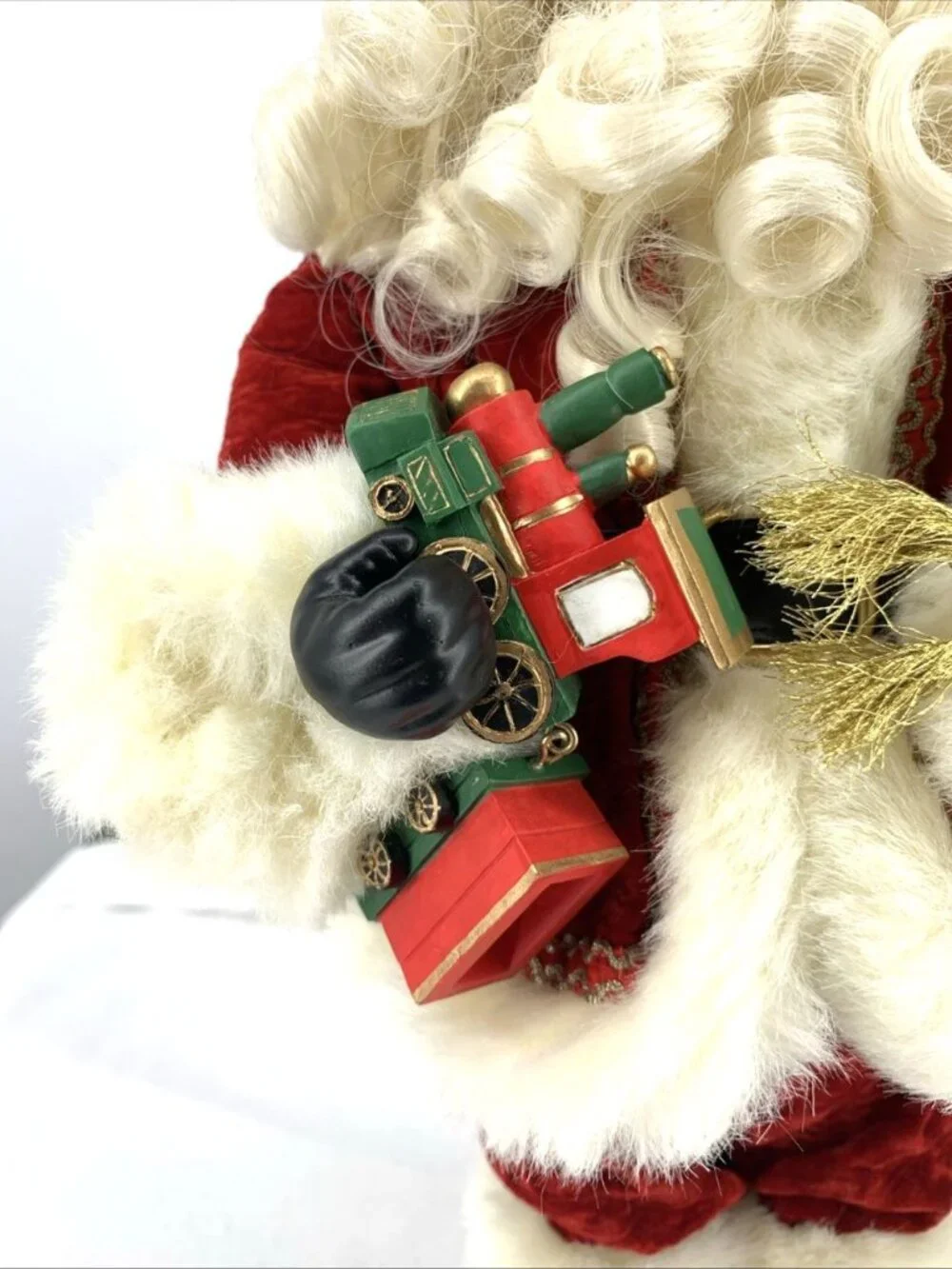 Black Santa Figurine Train 15